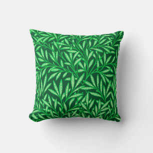 William Morris Willow Pattern, Emerald Green Cushion