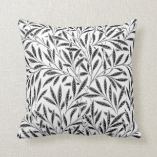 William Morris Willow Pattern, Grey / Grey & White Cushion