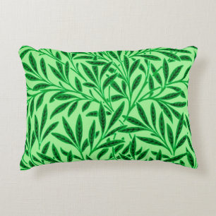 William Morris Willow Pattern, Light Jade Green Decorative Cushion