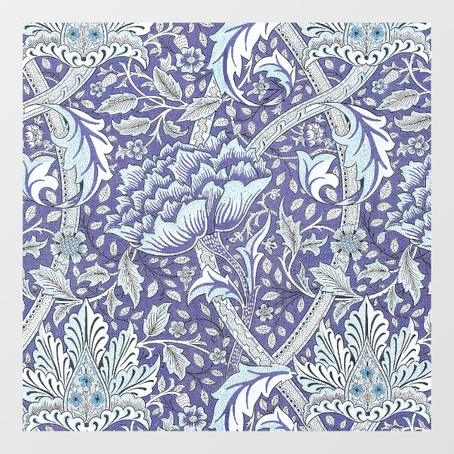 William Morris Windrush blue floral flowers (Sheet)