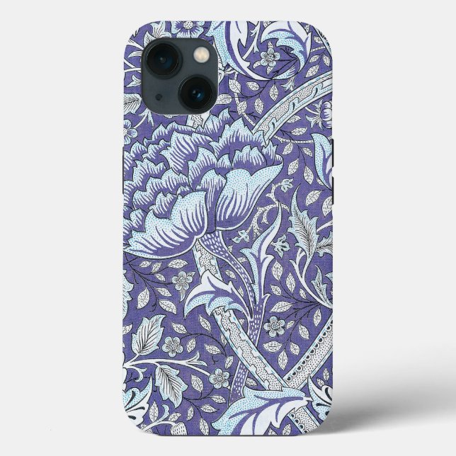 William Morris Windrush Blue Pattern Floral Case-Mate iPhone Case (Back)