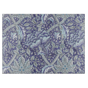 William Morris Windrush Blue Pattern Floral Cutting Board