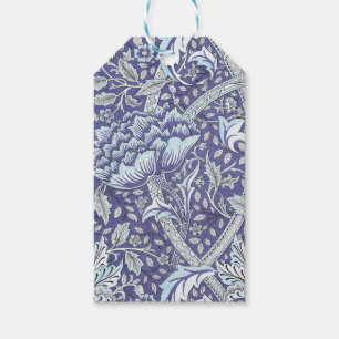 William Morris Windrush Blue Pattern Floral Gift Tags