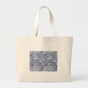 William Morris Windrush Blue Pattern Floral Large Tote Bag