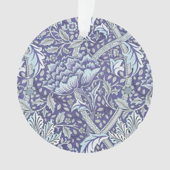 William Morris Windrush Blue Pattern Floral Ornament (Front)