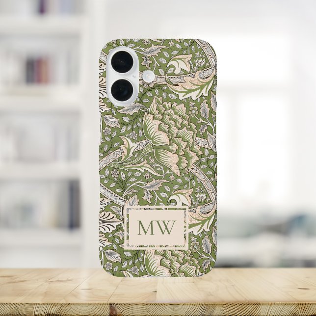 William Morris Windrush Custom Monogram Case-Mate iPhone Case (Creator Uploaded)