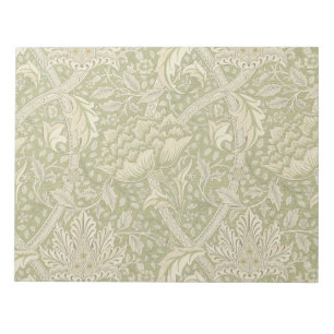 william morris windrush floral flowers classic notepad