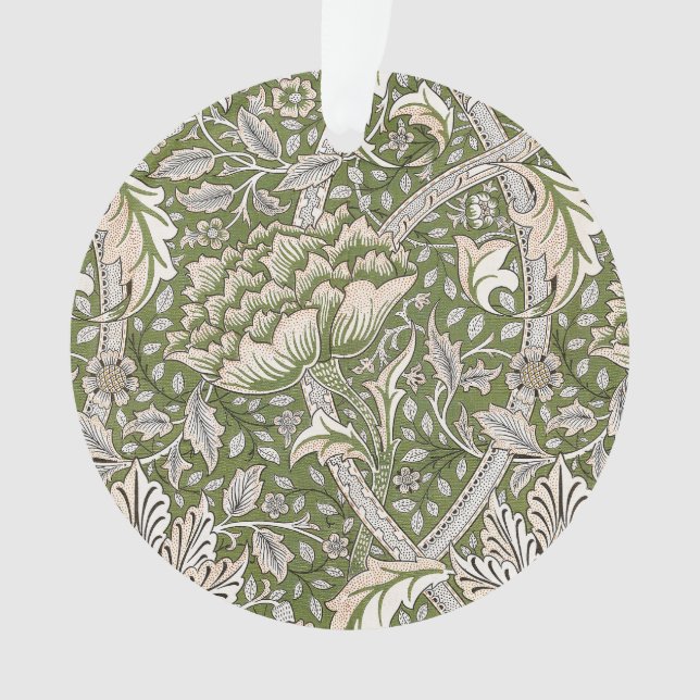William Morris Windrush floral flowers classic Ornament (Front)