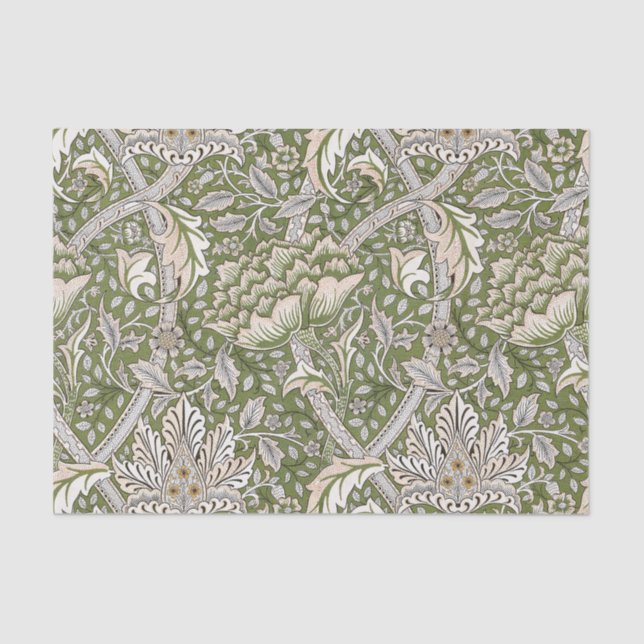 William Morris Windrush floral flowers classic Tissue Paper (Front)
