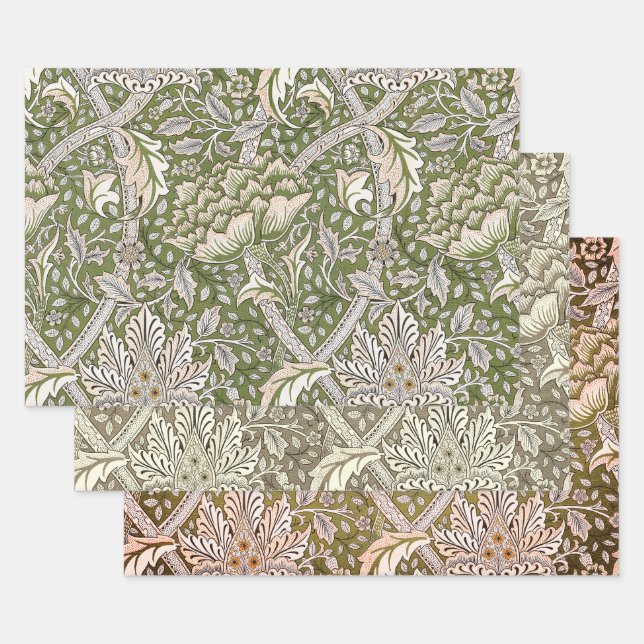 William Morris Windrush floral flowers classic Wrapping Paper Sheet (Set)