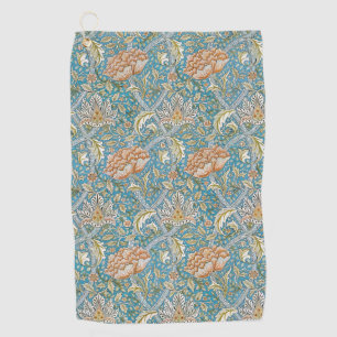 William Morris Windrush Floral Pattern Blue Golf Towel
