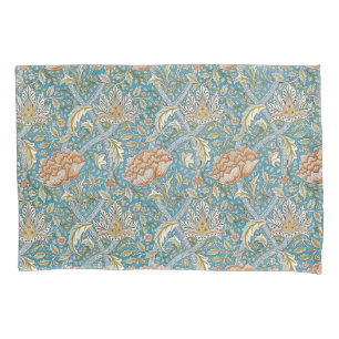 William Morris Windrush Floral Pattern Blue Pillowcase