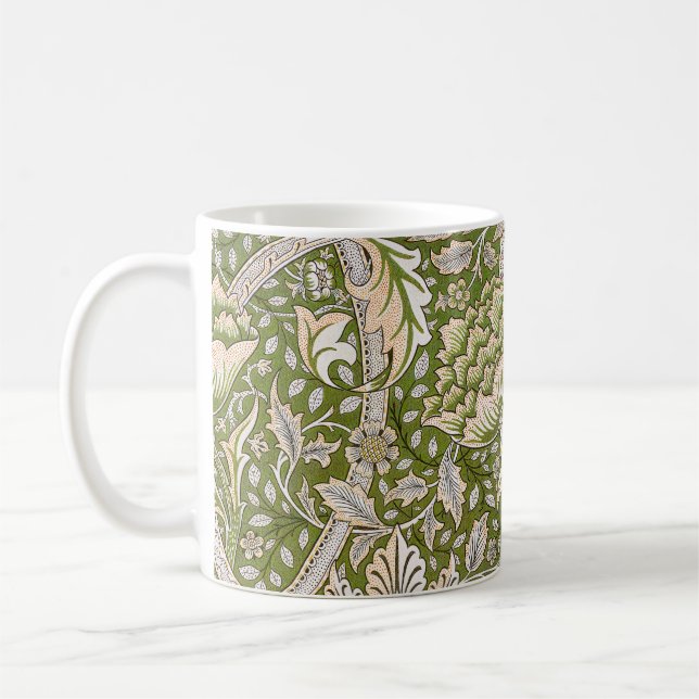 William Morris Windrush Floral Pattern Classic Coffee Mug (Left)