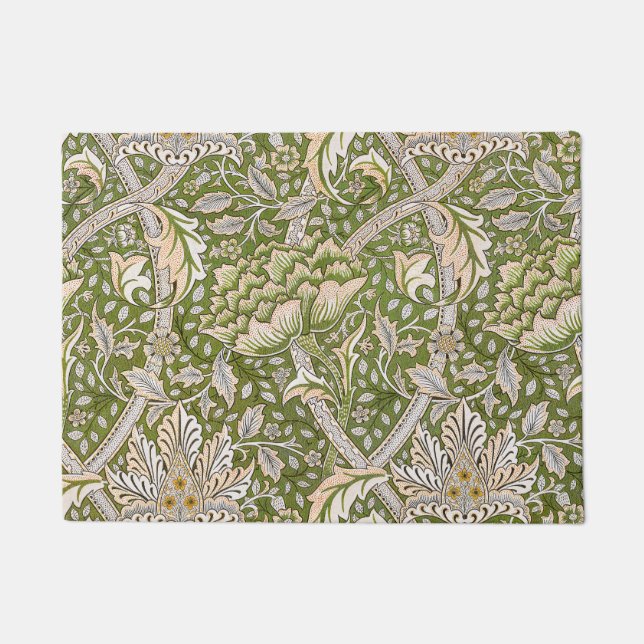 William Morris Windrush Floral Pattern Classic Doormat (Front)