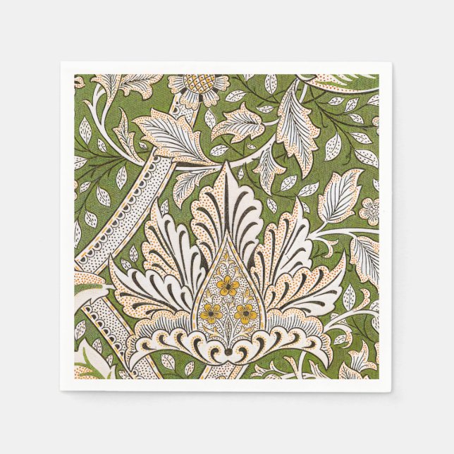William Morris Windrush Floral Pattern Classic Napkin (Front)