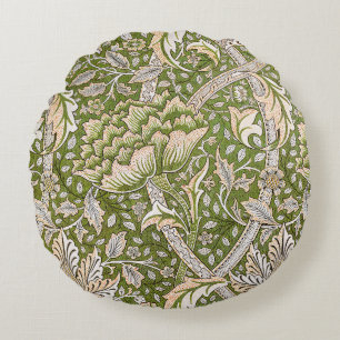 William Morris Windrush Floral Pattern Classic Round Cushion