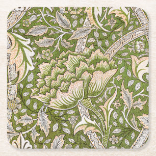 William Morris Windrush Floral Pattern Classic Square Paper Coaster