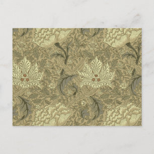 William Morris Windrush Floral Pattern: Vintage Postcard