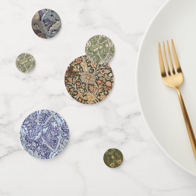 : William Morris Windrush Green Pattern: Vintage Confetti (Group)