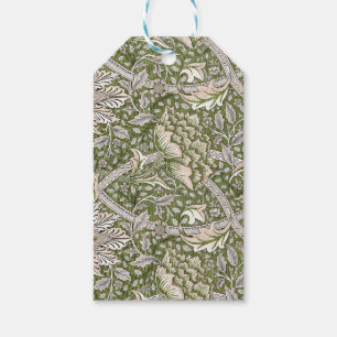 : William Morris Windrush Green Pattern: Vintage Gift Tags