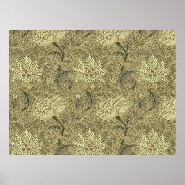 William Morris Windrush Wallpaper Artwork Floral Poster (Front)