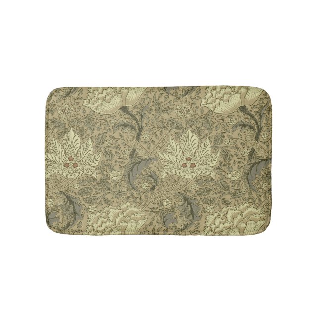 William Morris Windrush Wallpaper Pattern Bath Mat (Front)
