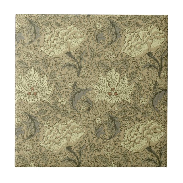 William Morris Windrush Wallpaper Pattern Ceramic Tile (Front)