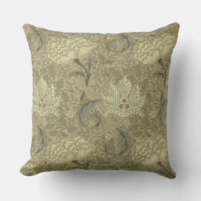 William Morris Windrush Wallpaper Pattern Cushion (Front)