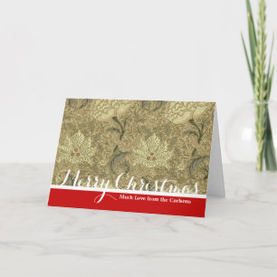 William Morris Windrush Wallpaper Pattern Holiday Card