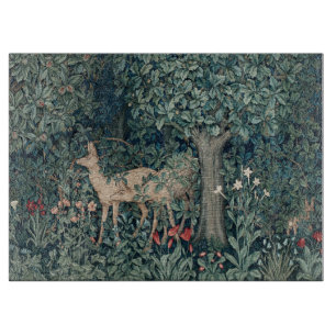 William Morris Woodland Tapestry Deer Stag Cutting Board