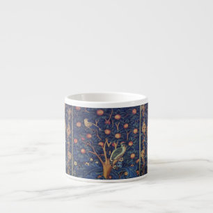 William Morris Woodpecker Tapestry Arts & Crafts  Espresso Cup