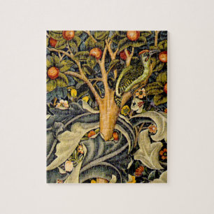 William Morris Woodpecker Tapestry Arts & Crafts  Jigsaw Puzzle