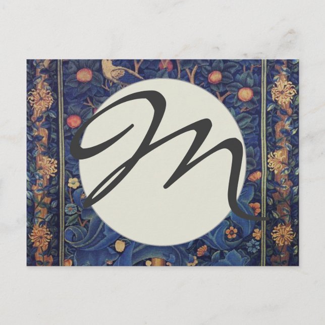 William Morris Woodpecker Tapestry Arts & Crafts  Postcard (Front)