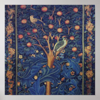 William Morris Woodpecker Tapestry Arts & Crafts