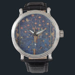 William Morris Woodpecker Tapestry Arts & Crafts  Watch<br><div class="desc">Bring the rich beauty of the Arts and Crafts movement into your home with this magnificent William Morris Woodpecker Tapestry design. This iconic pattern features a vibrantly detailed green woodpecker perched on the branches of an orange tree, laden with ripe fruit and lush leaves. The dense, intricate foliage and stylised...</div>