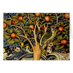 William Morris Woodpecker Tapestry Birds Floral