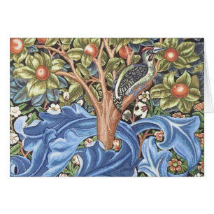William Morris Woodpecker Tapestry Floral Vintage