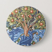 William Morris Woodpecker Tapestry Floral Vintage