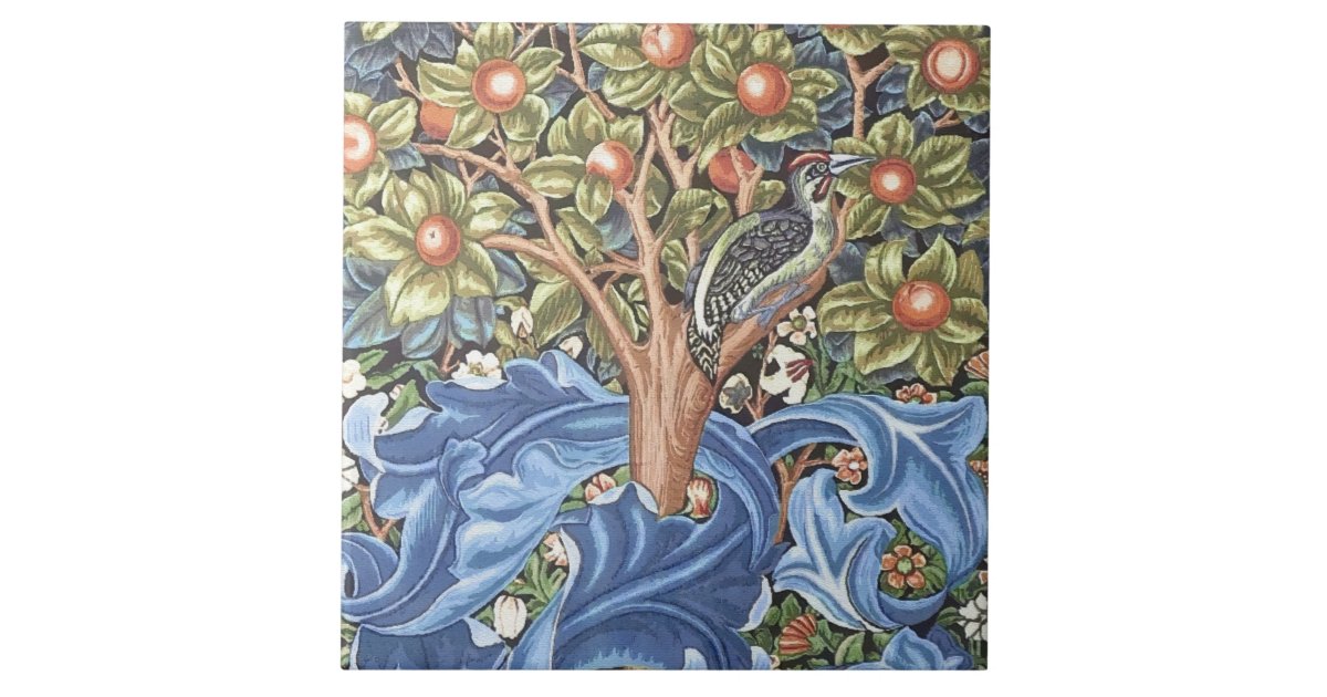 Ceramic Tile, Pileated Woodpecker, Quoga, Image