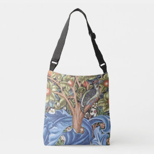 William Morris Woodpecker Tapestry Floral Vintage Crossbody Bag