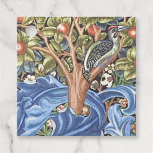 William Morris Woodpecker Tapestry Floral Vintage Favour Tags