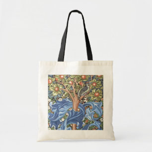 William Morris Woodpecker Tapestry Floral Vintage Tote Bag