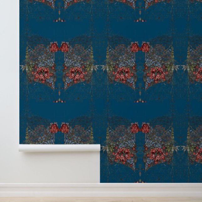 William morris wreath floral textile art wallpaper (Creator Uploaded)
