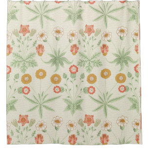 William Morris's (1834-1896) Daisy famous pattern. Shower Curtain