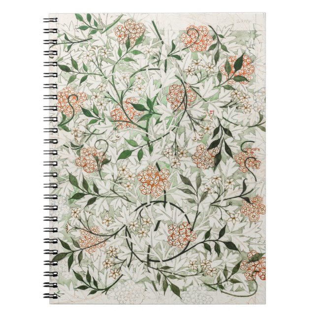 William Morris's (1834-1896) Jasmine pattern  Notebook (Front)