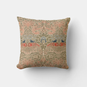 William morris's birds famous pattern cushion