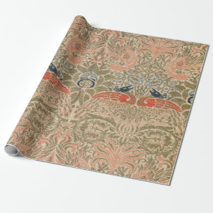 William morris's birds famous pattern  wrapping paper