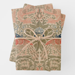 William morris's birds famous pattern   wrapping paper sheet