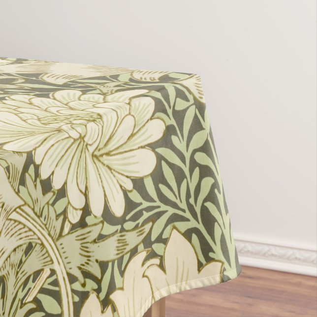 William Morris's Chrysanthemum pattern Tablecloth (In Situ)