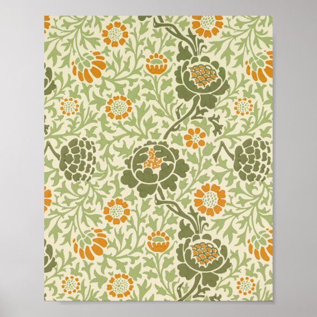William Morris's Daisy famous pattern Poster (Front)